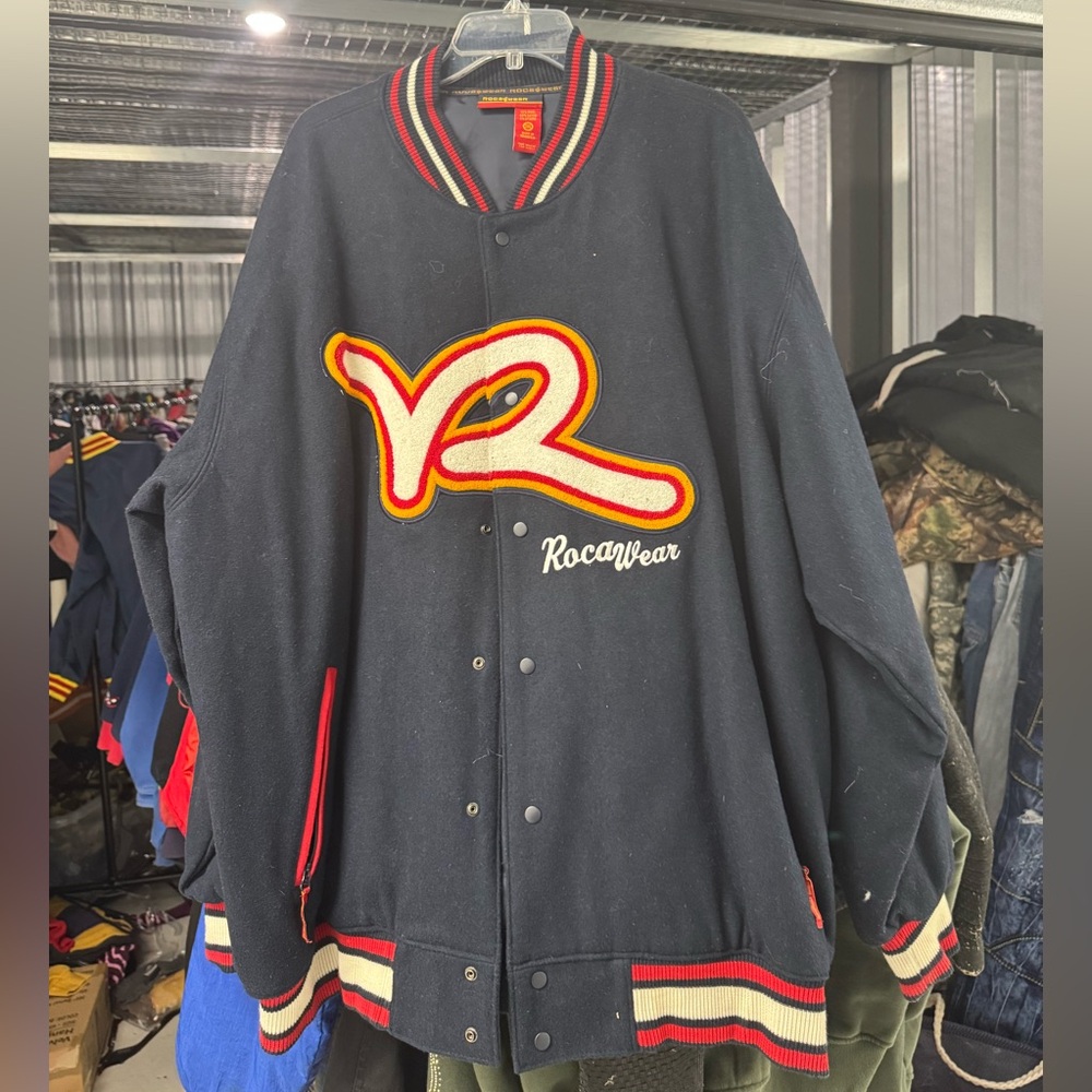 Rocawear Men's navy Varsity Jacket